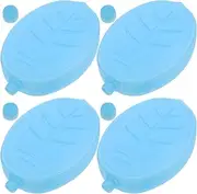4Pcs Reusable Ice Packs for Cooler Bags Portable Freezer Blocks with Lid Design for Long Lasting Cooling for Lunch Boxes and Outdoor Activities