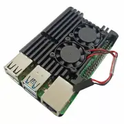 CNC Alloy Case Cover Enclosure Heatsink For Raspberry Pi 4 4B 4 B+ Cooling fan