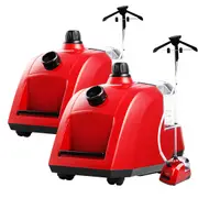 SOGA 2X Professional Commercial Garment Steamer Portable Cleaner Steam Iron 80MINS Red