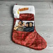 SEINFELD TV Show 16” Holiday Christmas stocking Jerry George Elaine Kramer NWT