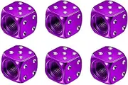 Fit for Skoda Yeti Kamiq Kodiaq Karoq Octavia Fabia Rapid VRS Mk3 Superb A4,Car Tire Valve Stem Caps,6Pcs Aluminum Alloy Valve Stem Covers,Multicolored