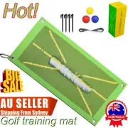 Golf Training Mat for Swing Detection Batting Portable Practice Rug Hitting Aid