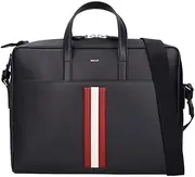 [Bally] Barry Business Bag MYTHOS BRIEF 6308443 MAB01N EC001 I946P BLACK+RED/BONE+PALL, Black, Free Size