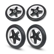 Bugaboo Donkey 2 foam wheels replacement set Black