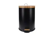 Eco Basics 20L Rubbish Bin Trash Garbage Can Waste Container Storage Round Black