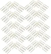 TEMPNAP Metal u Pins for Sewing 100 Pcs Curved Needles for Hair Weave Upholstery Piercing Cross Stitch Hand Sewing Large Curved u Pins