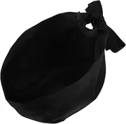 [Healvian] Black Chef Hat Bandana Kitchen Worker Skull Cap Pirate Turban for Men Women