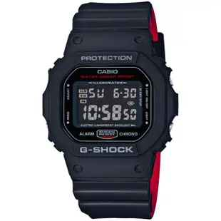 【CASIO 卡西歐】G-SHOCK 強悍當兵系列運動腕錶-42.8mm 母親節 禮物(DW-5600HR-1)