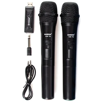 Uhf Usb 3.5Mm Microphone Handheld Mic with Receiver for Karaoke4947