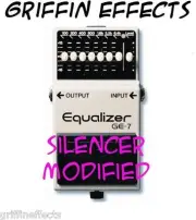 Boss GE-7 Equalizer - Griffin Effects - Silencer Modified - Brand New & Improved