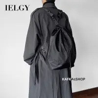 在飛比找蝦皮商城優惠-IELGY 女士後背包 多用水桶書男女情侶韓國簡約潮流個性斜