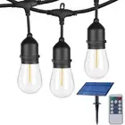 Solar Garden Outdoor Lights String With Remote Control 50ft Dimmable Waterproof