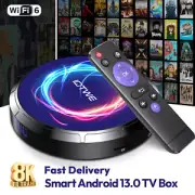 2024 NEW Smart Android 13.0 TV Box 8K HD WIFI6 Quad Core 3D Media Player BT5.0