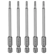 5pcs H2.5 Hex Head Drill Bit Wrench 2.5mm Flat Tip 1/4" Shank 100mm Long