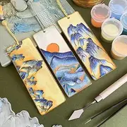 3Pcs Large Size DIY Bookmarks,Panda Series,Cloisonne DIY Paint by Numbers Kit Bookmark DIY Kit Suitable for Beginners,Perfect Hobby for Adults Teens Elderly Handmade Home Decor Gifts