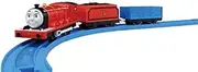 Takara Tomy Thomas & Friends Talking James Train Car - English Learning, 3+ Years, Includes James Top Car, Sound Vehicle, Open Car, Manual