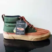 Vans Women's Sk8-Hi Del Pato MTE Sneaker in Awesome Tortoise Shell / Kombu Green