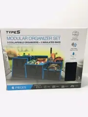 NEW Modular Organizer Set 3 collapsible organizers 3 insulated storage bag TypeS