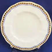 ROYAL CROWN DERBY CARLTON BLUE Bread & Butter 6.4" NEW NEVER USED made England