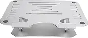 XUMIUZIY Laptop Stand, Portable -Proof Anti-Scratch Clean Easily Hollow Design Laotop Stand Adjustable Overheating Prevent Practical Laptop Silver