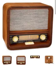 Classic Vintage Retro Am/Fm Radio With Bluetooth & Aux - In (MODEL VR42 )