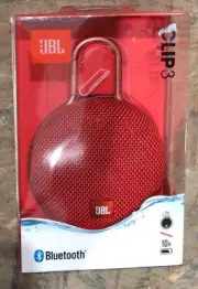 JBL Clip 3 Fiesta Red Portable Bluetooth Speaker (A3)