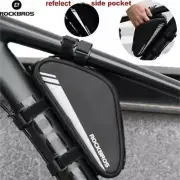 ROCKBROS Bike Triangle Frame Bag Front Tube Pouch Bag Bicycle Storage Bags 0.7L