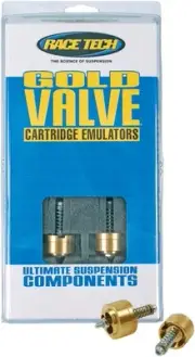 Race Tech FEGV 4321 Gold Valve Cartridge Fork Emulators For Damping Rod Forks