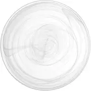 H&H 2859 Alabaster Alabastro Set of 6 Dinner Plates, Glass, White, 27.5 cm