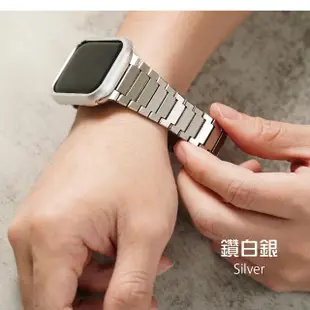 【ALL TIME 完全計時】Apple watch 42/44/45/49Ultra平切C字磨砂鈦錶帶