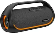 [Tronsmart] Bang(Upgraded) 60W Bluetooth Speakers with Subwoofer, IPX6 Waterproof Loud Bluetooth Speaker with 7 LED Color Light, 24H Playtime Bluetooth Portable Speaker with Handle for Outdoor, Party