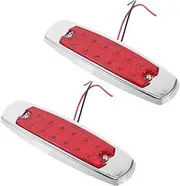 PENIKOKO 2pcs Truck Side Marker Lights LED Trailer Lights for Auto Warning Turn Signal High Intensity Illumination for Enhanced Vehicle Safety Easy Installation for Versatile Use