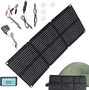 Solar Panel Battery Maintainer - Solar Battery Charger Maintainer | Solar Trickle Charger | 200w Generator Panel | Foldable Flexible 12-24v Automatic for Car Vehicle Truck