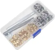 AIMALL Eyelet Punch Die Tool Kit + 100 Set 6Mm Copper Eyelets Grommet Washer ...