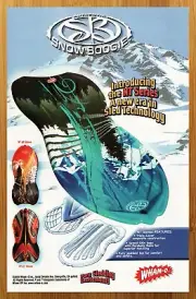 2007 Wham-o Snow Boogie Board Print Ad/Poster Snowboarding Ski Pop Art Retro 00s