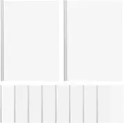 Tofficu 10pcs A4 Report Covers with Sliding Bar Plastic Document Folders File Binder Resume Portfolio Secure Locking Bar