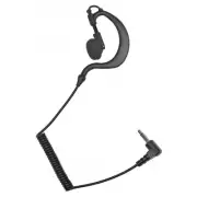 Listen Receive Only 3.5mm Earhook 6" Cable for 2-Way Radio Speaker Microphone