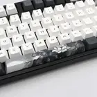 Black & White Ink Lotus Flower Theme Custom Keycap Set For Mechanical Keyboard