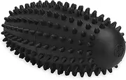 Gaiam Restore Vibrating Foot Roller - Vibration Massage Therapy Ergonomic Textured Massager Ball for Plantar Fasciitis, Myofascial Pain, Arch and Sore Feet (Includes 2 AAA Batteries), Black
