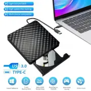 USB 3.0 Type-C External CD/DVD Drive Portable DVD Player & Burner Player Drive