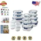 Durable Borosilicate 32-Pc. Food Container Set - Stackable, Leakproof & Stylish