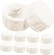 Abaodam 20 Pcs PVC Pipe End Cap Plug Durable Threaded Fittings for Garden Irrigation Systems Easy to Install Pressure Resistant Caps for Water Supply and Sprinkler Applications