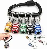 5PCS Bit Holder 1/4 inch Hex Shank Screwdriver Bits Holder Extension Bar Keychain Screw Adapter Drill Change Hand-held Screwdrivers Drill Bits Holder Portable
