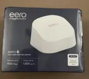 eero - 6 Dual-Band Mesh Wi-Fi 6 Router - White NEW - model N010111