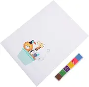 Totority Finger Painting Canvas Kids Craft Supplies Diy Paint Kit with Inkpad Perfect for Children's Birthday Party