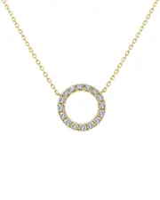 Sabrina Designs 14K 0.42 ct. tw. Diamond Circle Necklace