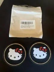 2 pk Hello Kitty Bling Car Cup Mat Car Drink Holder Insert Silicone Coaster