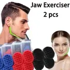 4pcs Silicone Jaw Exerciser Quatrefoil Powerful Facial Exerciser Men and Women