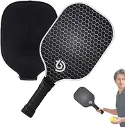 Carbon Fiber Pickle Ball Set | Carbon Fiber Pickle Ball Paddle with Bag Pickle Ball Racket - Outdoor Supplies Anti-Slip Comfort Grip Pickle Ball Set for Outdoor