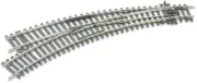 Peco St-245 Ho Scale Code 100 Setrack: Left Hand Curved Turnout 11.25° Angle
